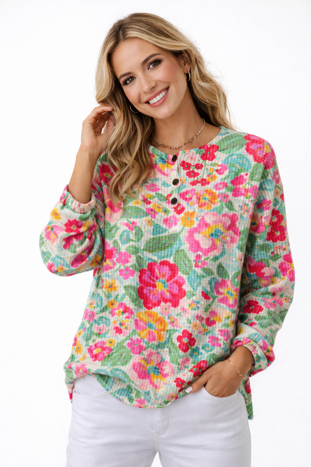 Ylenia - Jersey de invierno con botones