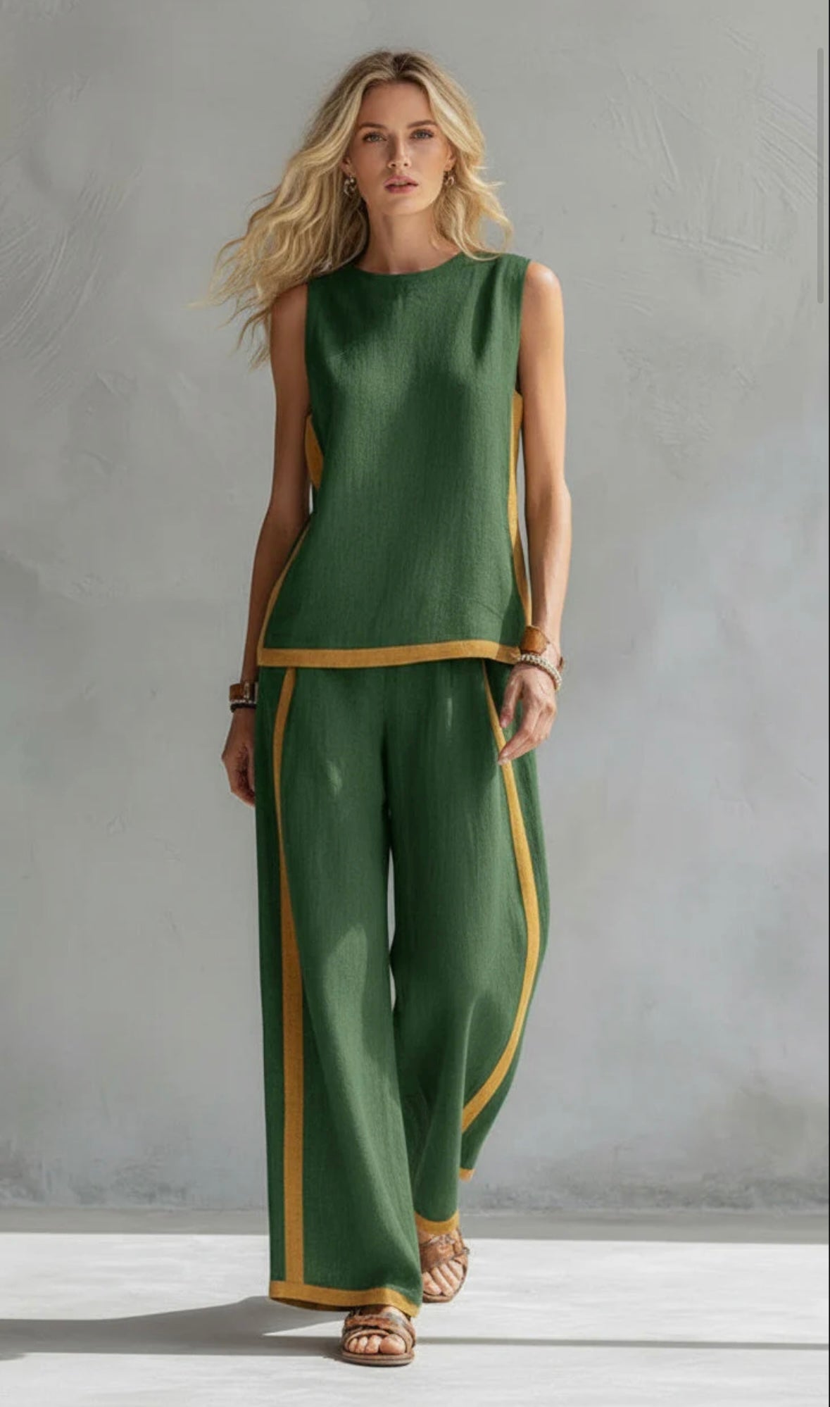 Dalia™- Conjunto de chaleco y pantalón elegante y casual