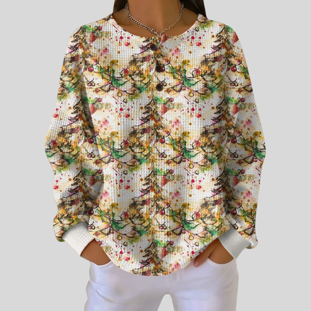 Livana - Jersey de invierno con botones