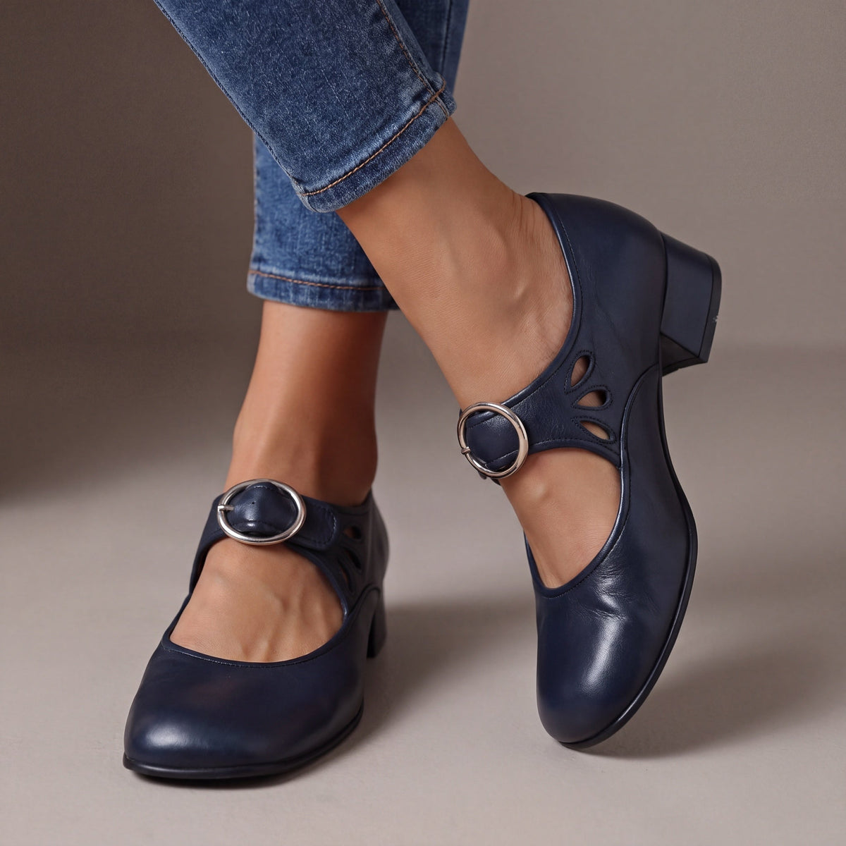 Josephine | Cómodos Zapatos Mary Jane de Piel