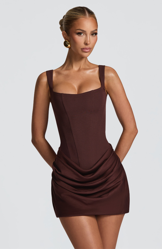 Olivia - Vestido Mini Reloj de Arena