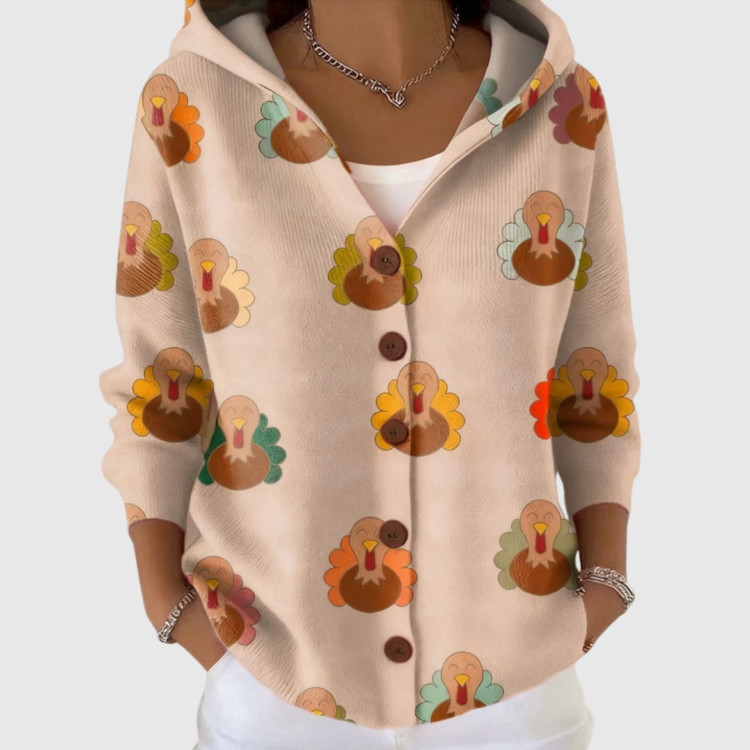 Pierina | Chaqueta de Punto con Capucha