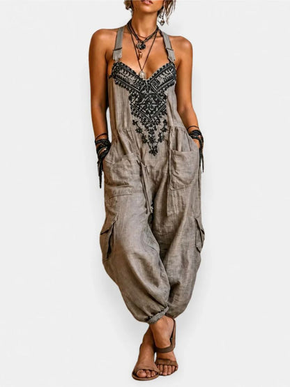 Emma | Mono Boho con Bolsillos de Parche