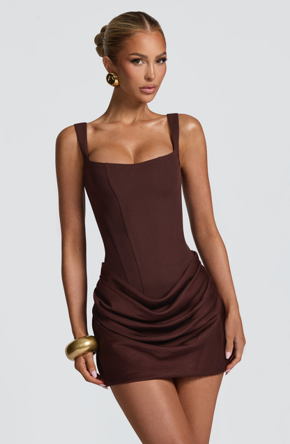 Olivia - Vestido Mini Reloj de Arena