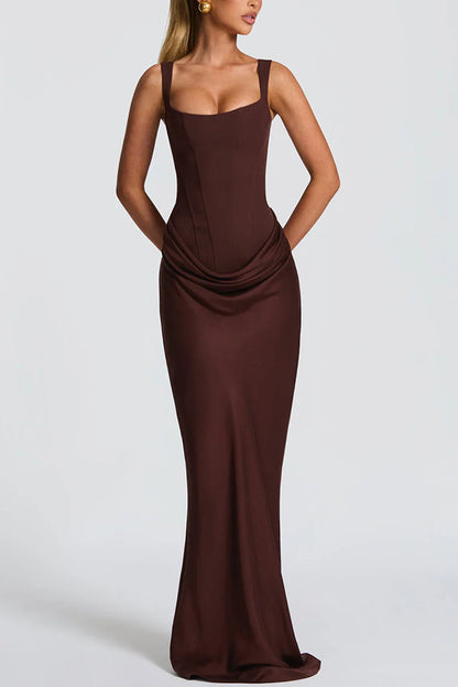 Lola - Vestido maxi con escote cuadrado