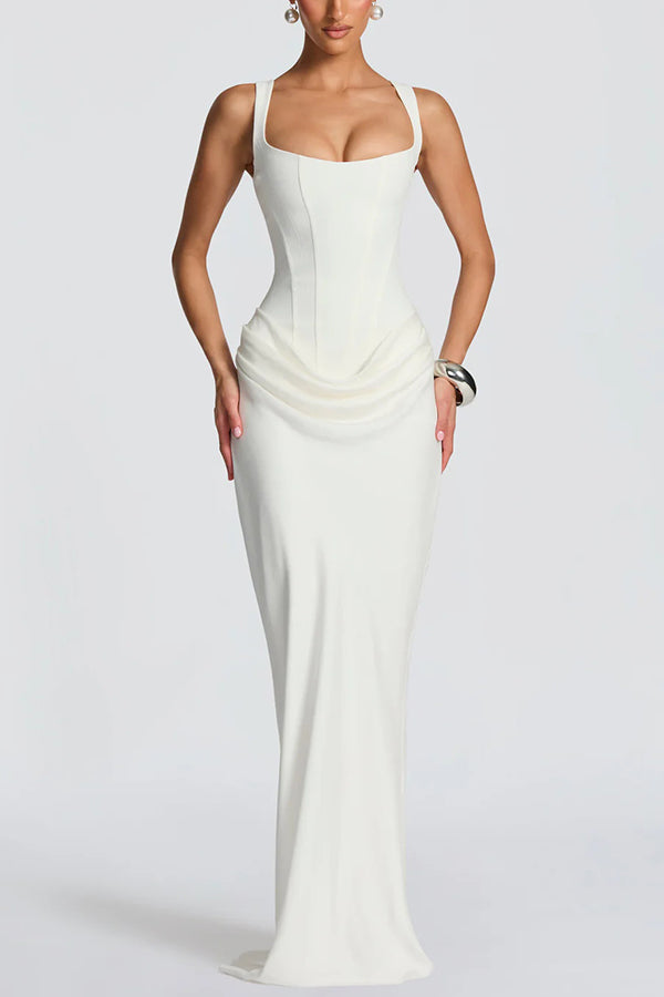 Lola - Vestido maxi con escote cuadrado