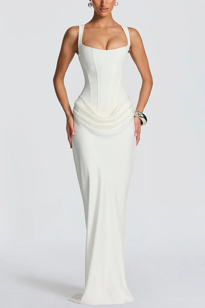 Lola - Vestido maxi con escote cuadrado