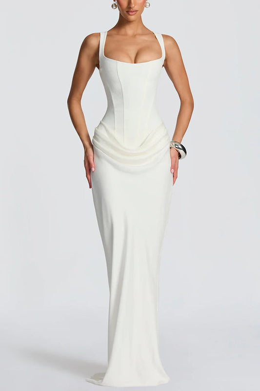 Lola - Vestido maxi con escote cuadrado