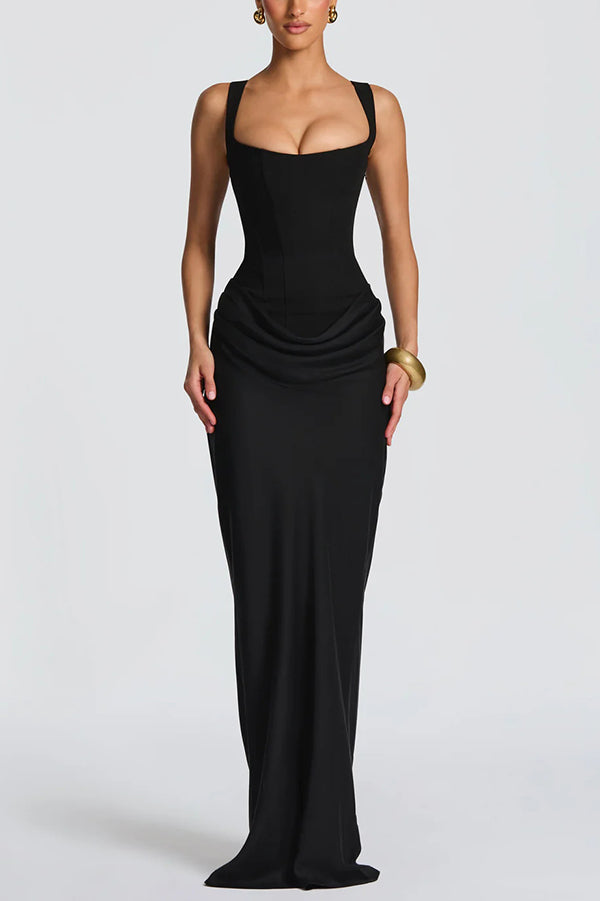 Lola - Vestido maxi con escote cuadrado