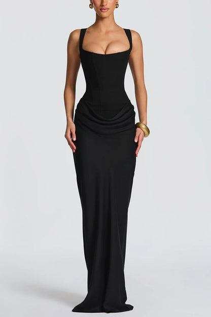 Lola - Vestido maxi con escote cuadrado