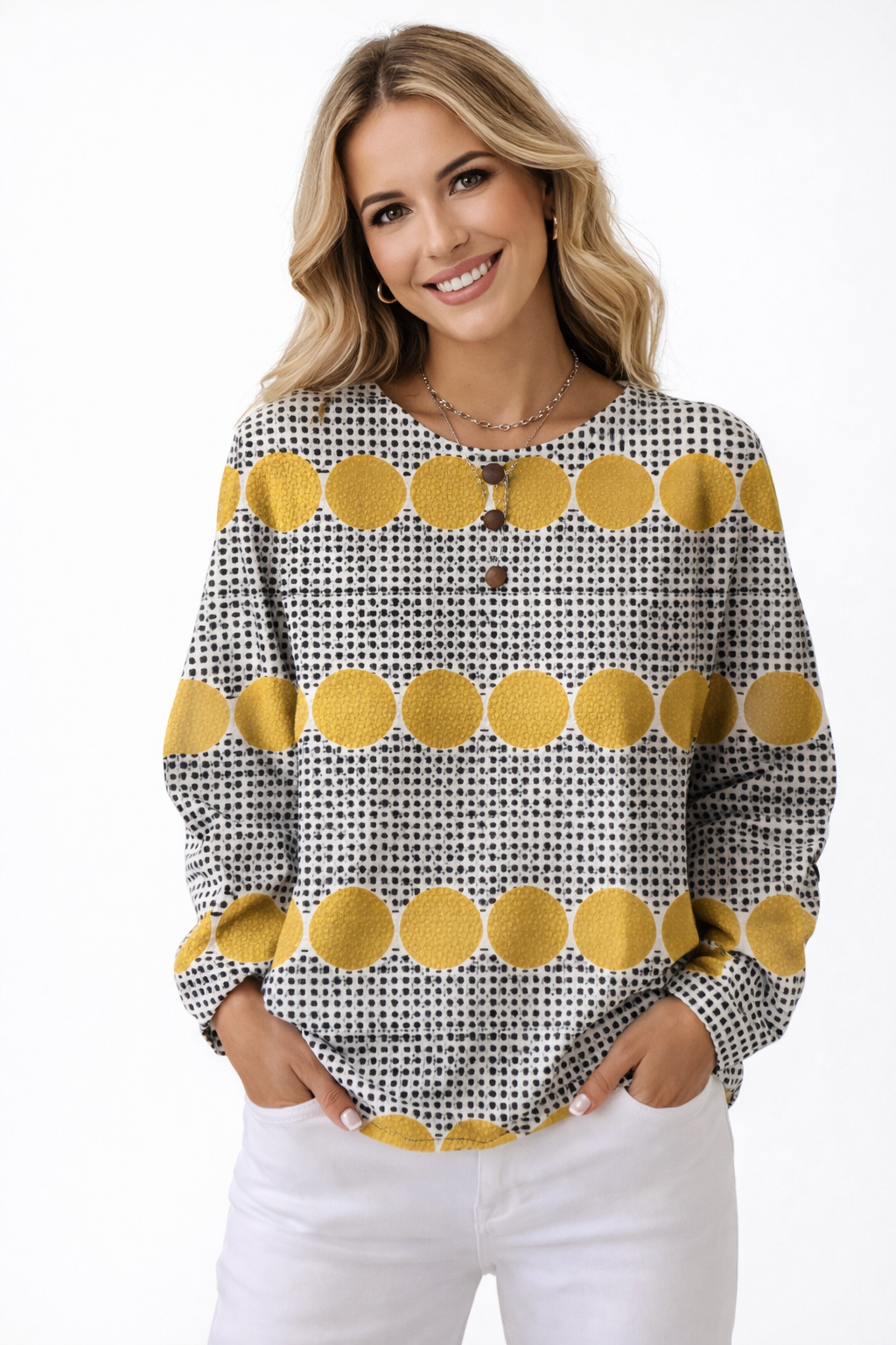 Arlet - Jersey de invierno con botones