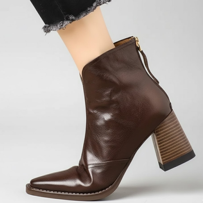 Zaira - Botines de lujo con tacón medio