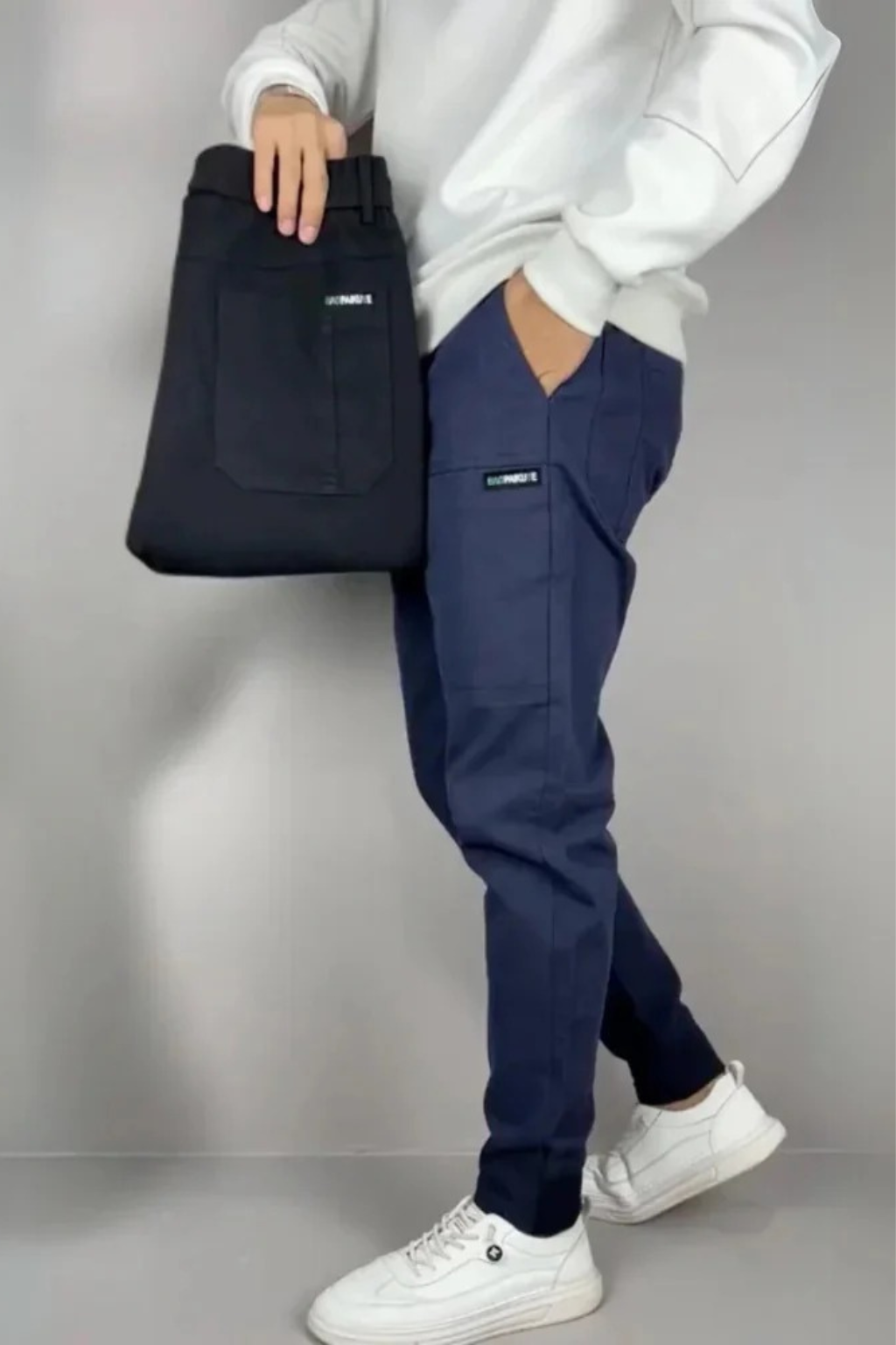 Marco - Pantalones Carga Elásticos Premium