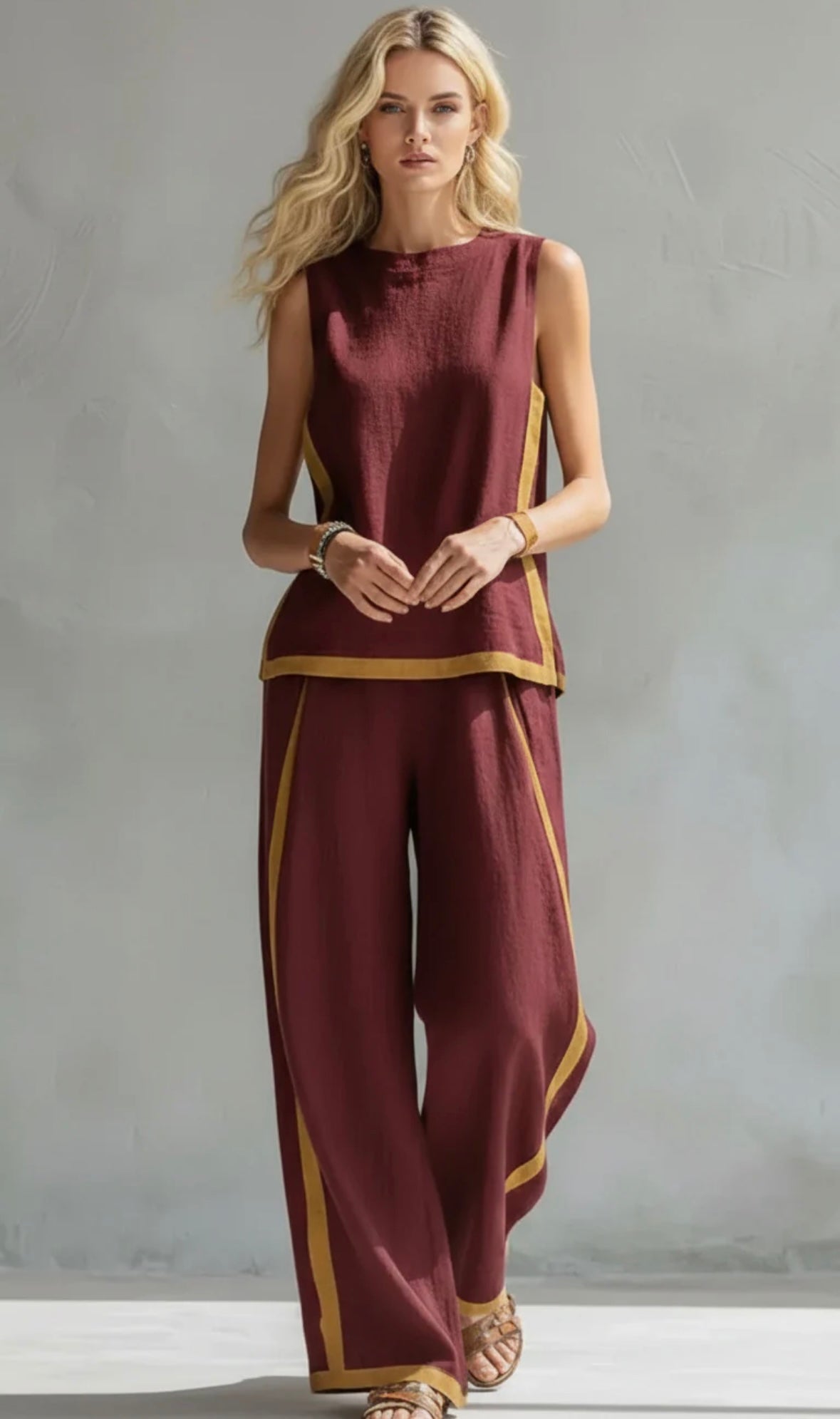 Dalia™- Conjunto de chaleco y pantalón elegante y casual