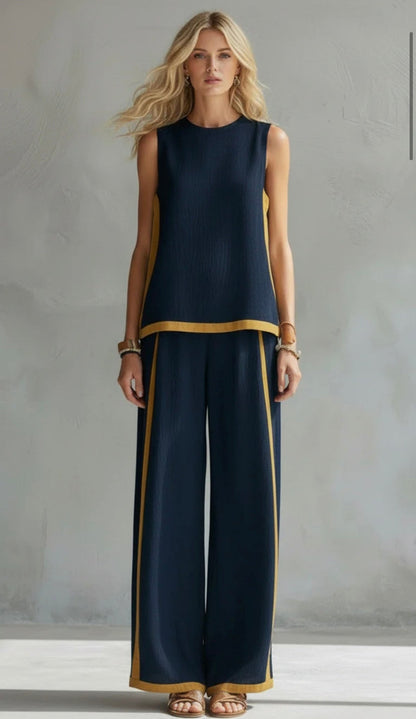 Dalia™- Conjunto de chaleco y pantalón elegante y casual