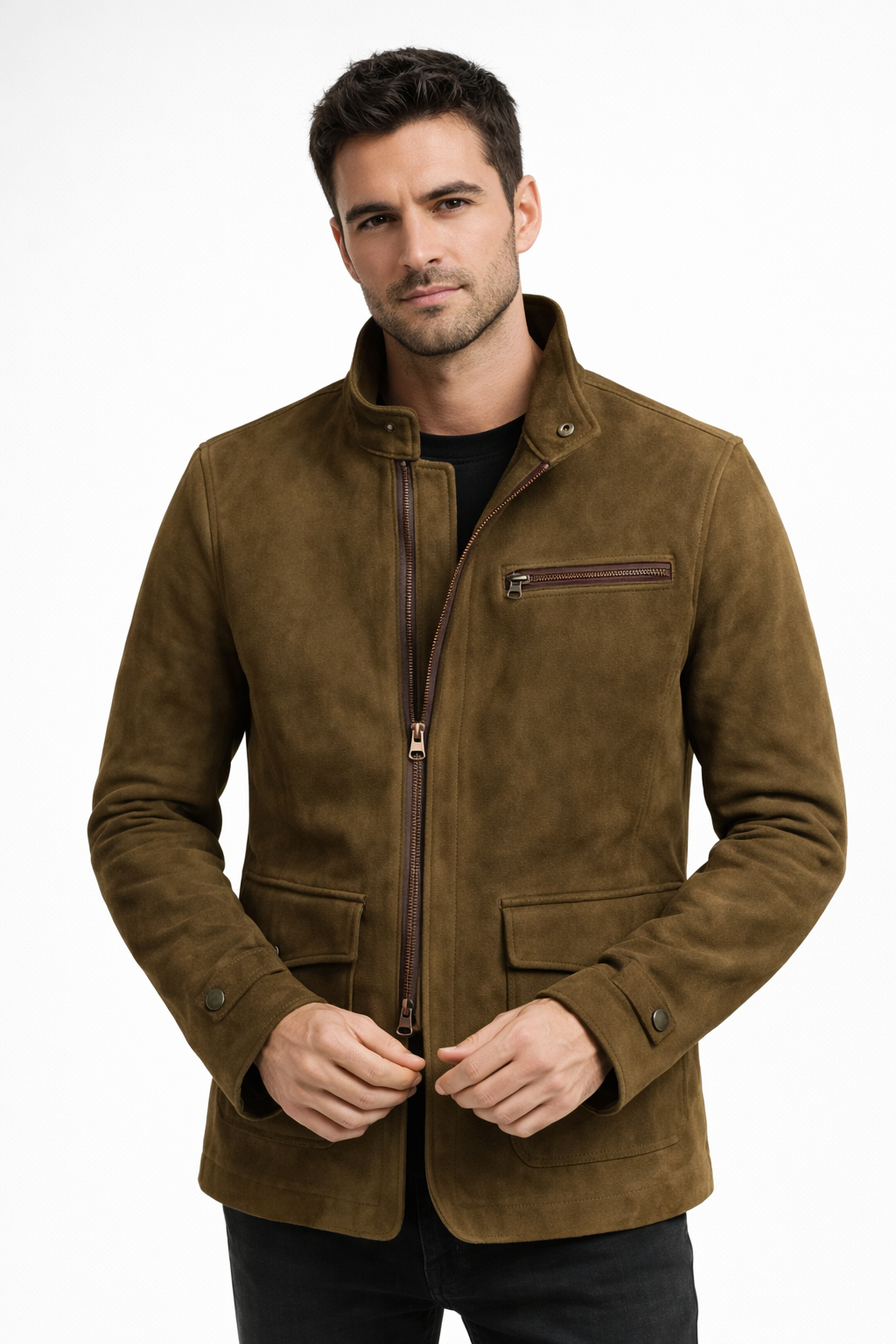 Sean - Chaqueta de gamuza