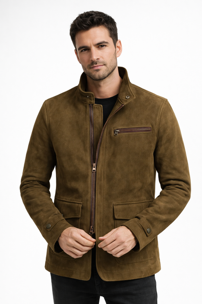 Sean - Chaqueta de gamuza