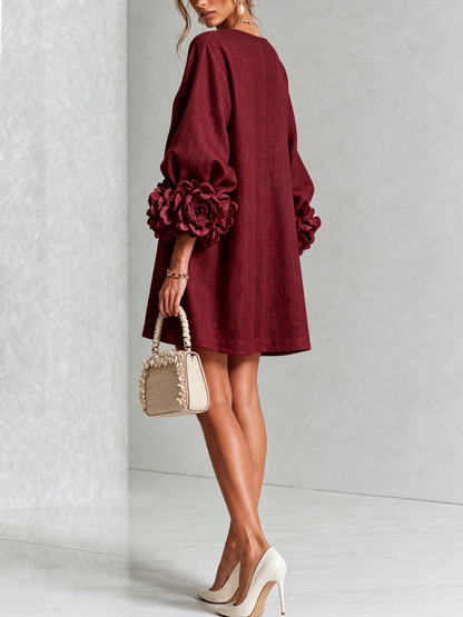 Lola | Mini Vestido con Estampado Floral y Cierre de Botones