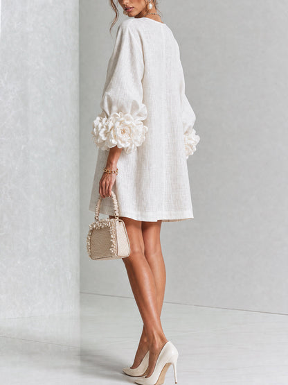 Lola | Mini Vestido con Estampado Floral y Cierre de Botones