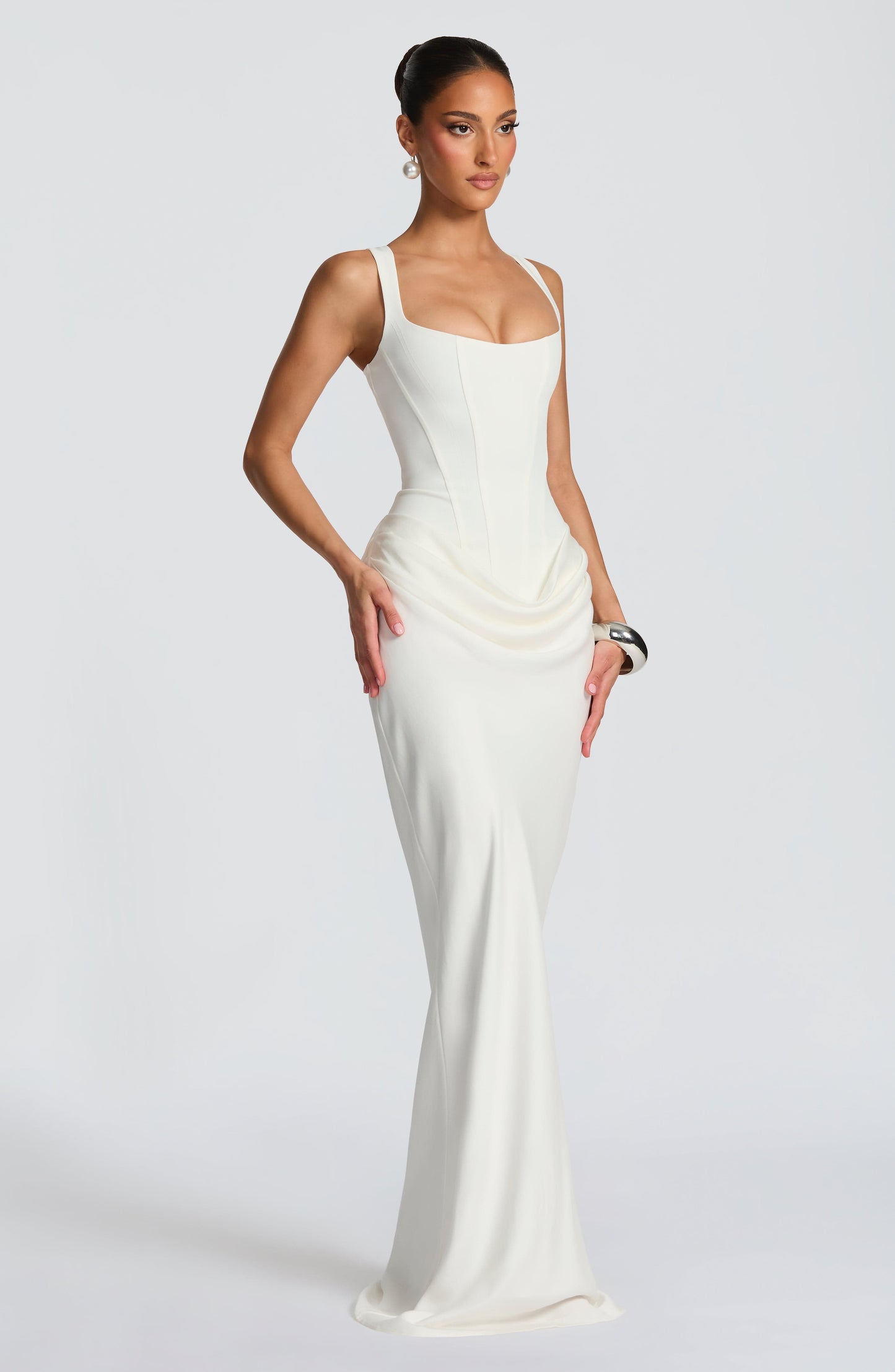 Lola - Vestido maxi con escote cuadrado