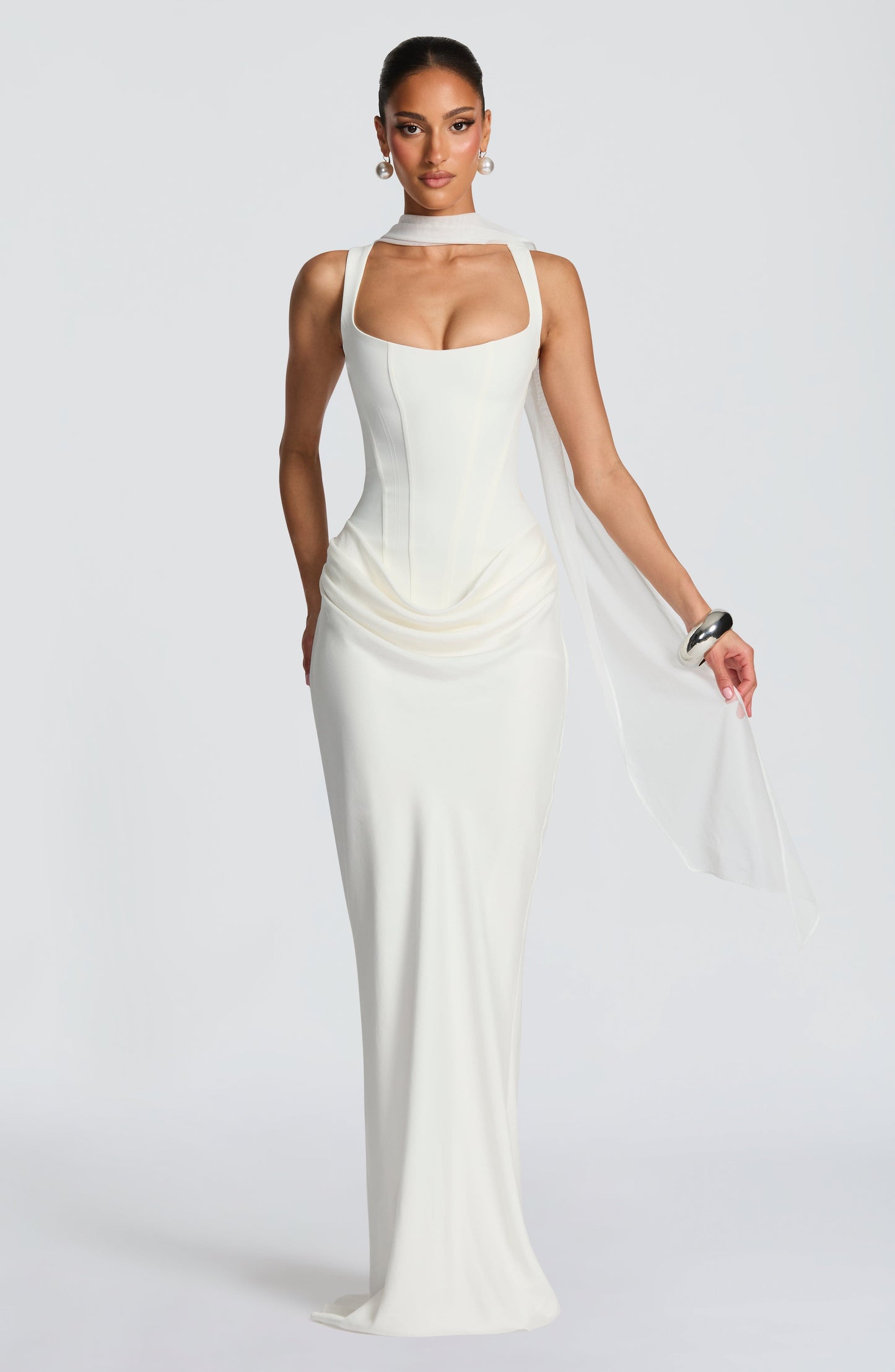 Lola - Vestido maxi con escote cuadrado