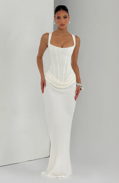 Lola - Vestido maxi con escote cuadrado