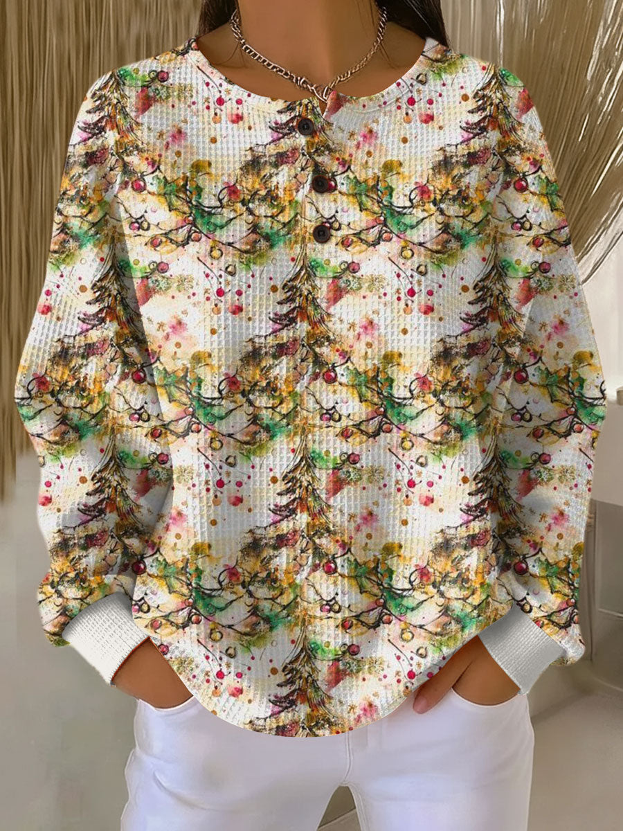 Livana - Jersey de invierno con botones