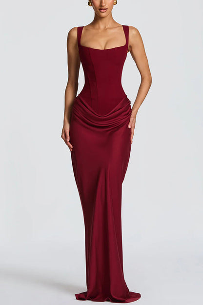 Lola - Vestido maxi con escote cuadrado
