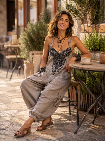 Emma | Mono Boho con Bolsillos de Parche