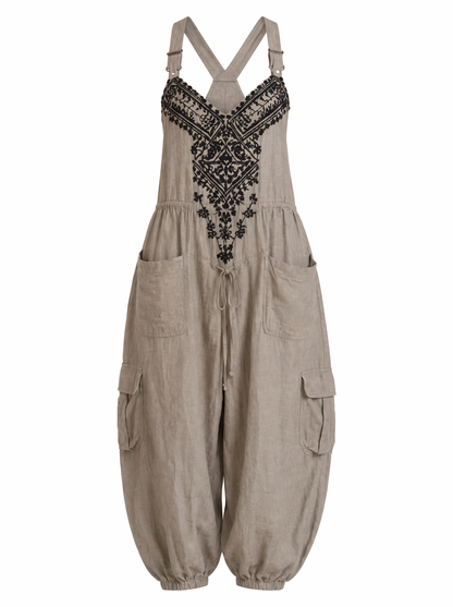 Emma | Mono Boho con Bolsillos de Parche