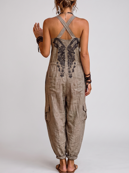Emma | Mono Boho con Bolsillos de Parche