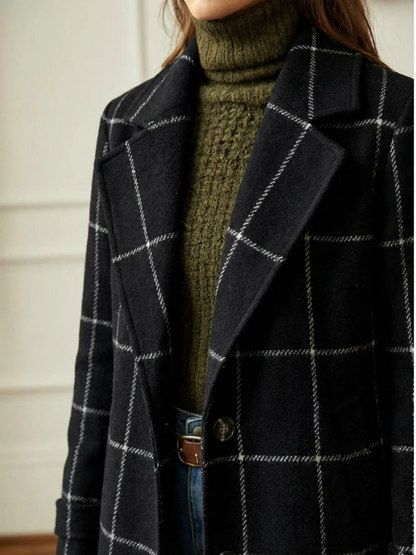 Nina - Abrigo largo a cuadros