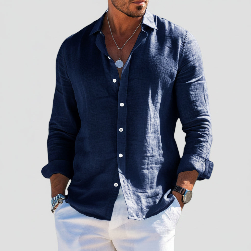 Lorenzo - Camisa veraniega de corte holgado