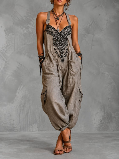 Emma | Mono Boho con Bolsillos de Parche