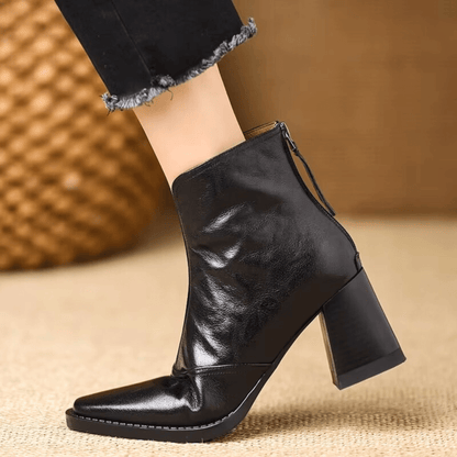 Zaira - Botines de lujo con tacón medio