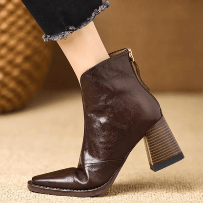 Zaira - Botines de lujo con tacón medio
