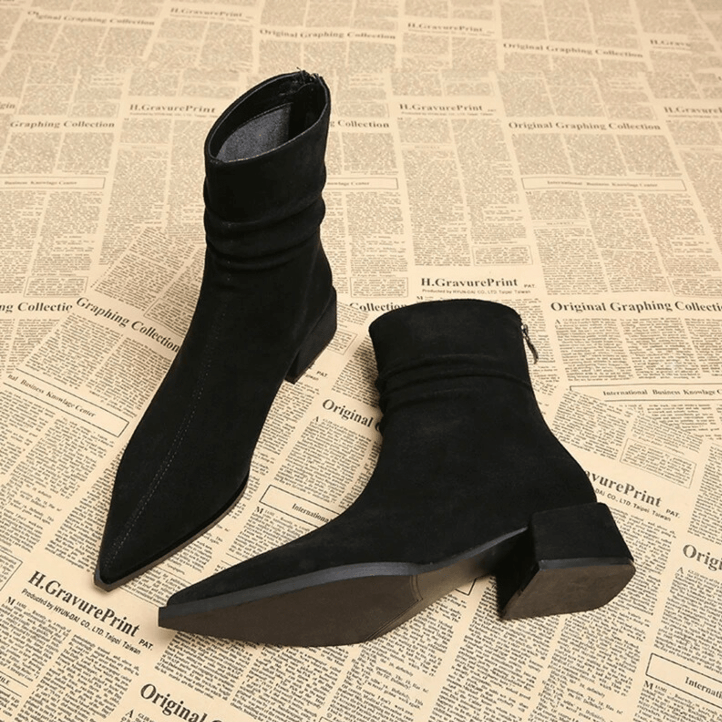 Valeria - Botines tacón bajo